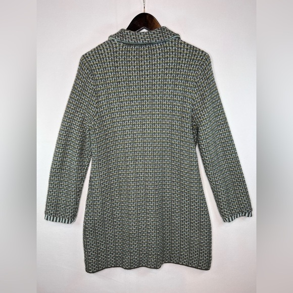 Sigrid Olsen Knit sweater coat size Medium lined, Boho, Art to Wear, colorful - Picture 9 of 9